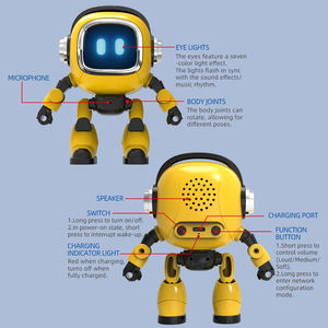 <span class=keywords><strong>Robot</strong></span> Wifi intelligente giocattoli per bambini educativi di controllo vocale giocattoli interattivi AI <span class=keywords><strong>Robot</strong></span> con luci musicali - Product Image 6