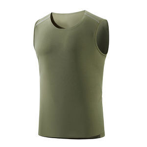 Débardeur tricoté noir uni pour homme - Haute qualité, imperméable, respirant, coupe-vent, polyester/coton écologique, sport, gym - Product Image 1