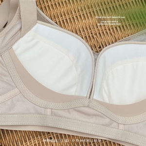 Soutien-gorge en dentelle florale pour femmes, confortable, respirant, en modal, sans armatures, bonnet 3/4, fin, pour poitrine généreuse, <span class=keywords><strong>seins</strong></span> volumineux, soyeux et sexy - Product Image 4