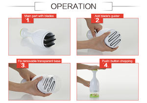 <span class=keywords><strong>Hachoir</strong></span> à oignon et presse-ail en plastique, nouveau design, vu à la télévision - Product Image 5