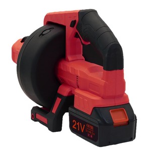 21V Red High Power Drain Cleaner With Battery And Charger For Home Pipe Clog Removal - Product Image 5