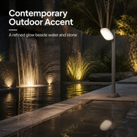 Lampadaire LED moderne pour extérieur, éclairage de jardin, éclairage paysager pour allée, pelouse, villa, cour, hôtel, complexe hôtelier, architecture