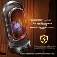 Nouveau ventilateur chauffant PTC oscillant avec télécommande, portable, économe en énergie, 1000-1500W, sécurité anti-renversement, pour usage domestique et professionnel, 30m