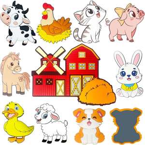 Imanes de Refrigerador 3D de Animales de Granja, Grandes, Magnéticos, de Goma, Lindos y Populares para Niños, 2025 - Product Image 1