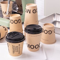 Boîte à emporter personnalisée avec couvercle, anti-fuite, antidérapante, de qualité alimentaire, pour café, vente en gros, sacs d'emballage alimentaire recyclables, sacs cadeaux
