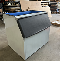 Bac de stockage de glace de 450 kg de capacité, robuste, modulaire, de qualité industrielle, en acier inoxydable, pour usine de glace à grande échelle