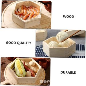 Nuevo vaporizador de madera, forma hexagonal, vaporizador de bambú, estilo antiguo, caja para sushi. - Product Image 4