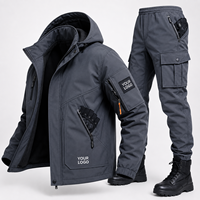 Combinaison de survêtement tactique imperméable en polaire pour homme, pour l'automne et l'hiver, avec capuche, uniforme G3, veste softshell tactique