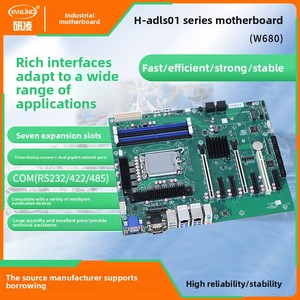 H-ADLS01 W680 เมนบอร์ดคอมพิวเตอร์อุตสาหกรรม ATX 12/13/14 เจนเนอเรชั่น คอร์ i3/I5/I7/I9 หน่วยความจำ DDR4 เมนบอร์ดแบบช่องสัญญาณหน่วยความจำคู่ - Product Image 4