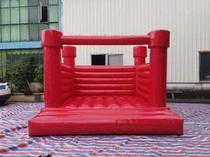 Château gonflable <span class=keywords><strong>rouge</strong></span> pour mariage et fête, 12 x 12 pieds, avec toboggan - Product Image 6