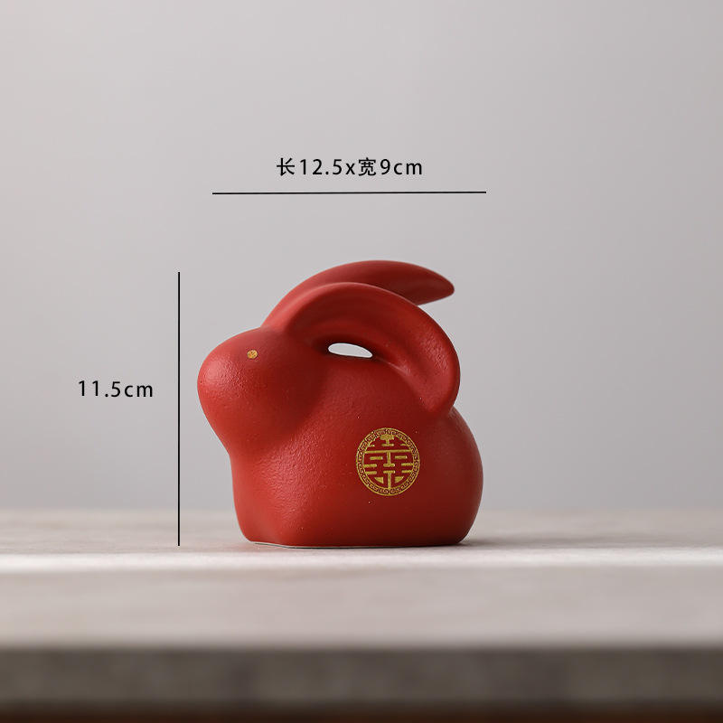 Grand lapin de jade à deux oreilles