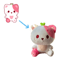 Vente chaude, mignonnes peluches DO001, 6 couleurs, broderie de haute qualité, animaux, chats, peluches personnalisées en polyester, rembourrage en coton PP