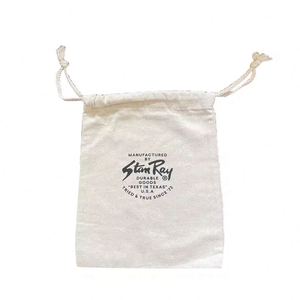 Customizable White Organic Cotton Drawstring Pouch <b>Bags</b> Zipper Closure Medium Size <b>Personalized</b> for Jewelry Storage - Product Image 1