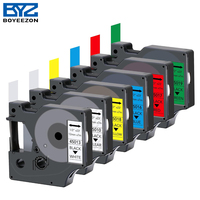 Cartouche de ruban Dymo 9 mm, 6 mm, 12 mm, 40913, 43613, 45013, cassette de ruban noir sur blanc, compatible avec l'imprimante d'étiquettes Dymo 160, 280, 420P