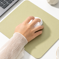 Tapis de souris en cuir imprimé UV personnalisé, tapis de bureau lisse antidérapant pour le travail sur ordinateur, cadeaux promotionnels