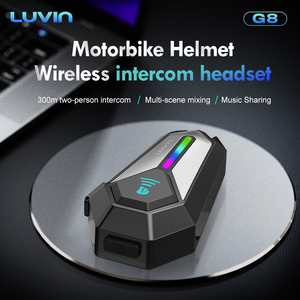 Intercomunicador para casco de motocicleta G8 con asistente de voz AI para 2 conductores - Product Image 2