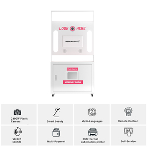 Soporte Personalización Multifunción Cabina DE FOTOS barata Portátil Tamaño ultra delgado Cabina DE FOTOS Guía de voz Selfie Photo Booth - Product Image 3