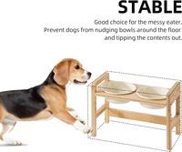 Bols pour chiens surélevés réglables en bois produits Offre Spéciale bol pour animaux de compagnie en bois largement utilisé pour le bol d'alimentation pour chiens en bois pour animaux de compagnie
