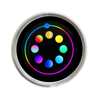 Solución de Pantalla de Control para Vehículos Wisecoco, Pantalla Redonda Inteligente de 1.52 Pulgadas con Interruptor Giratorio y Codificador UART Personalizado