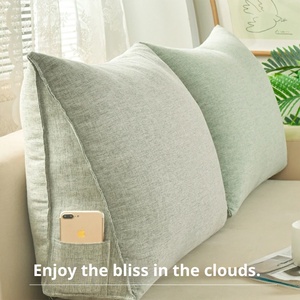 Almohada Triangular de Soporte Lumbar Tejida para Cama, Sofá, Sillón con Espacio en la Cabecera, para Uso en Hospitales y Enfermería - Product Image 5