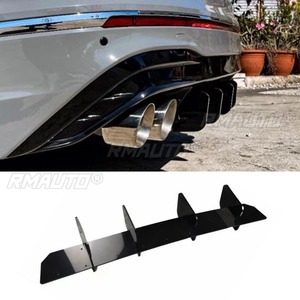 Diffuseur de pare-chocs arrière de voiture, spoiler noir brillant, pièce de modification pour Volkswagen Tiguan 2017-2021, accessoires de voiture - Product Image 2