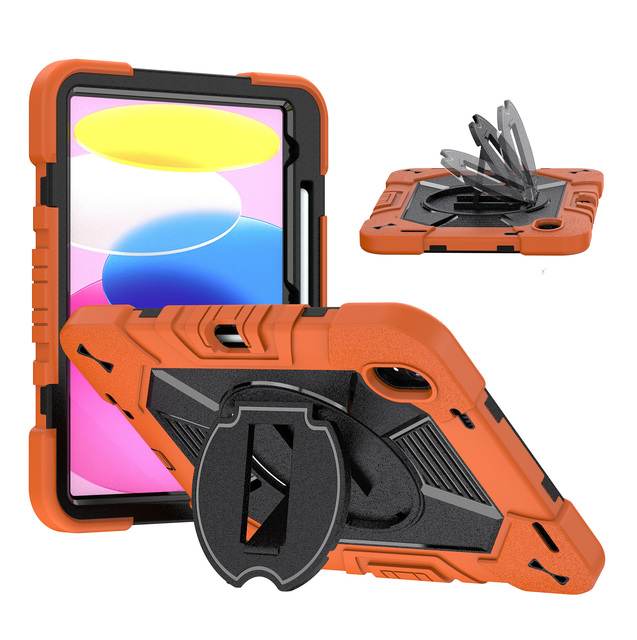 New Rugged Case for iPad 11th 11 Inch 2024/2025 Case with Pencil Holder, Built-in Kickstand , Shockproof Protection