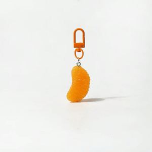 Lindo Llavero Naranja con Forma de Fruta, Adorno Colgante Pequeño, Joyería de Moda, Regalo para Mujeres y Niños - Product Image 4