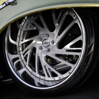 Jantes forgées chromées à deux pièces pour voitures particulières, à déport profond, 20, 22, 24, 26 pouces, entraxes 5x112, 5x114.3, 5x120 pour Chevrolet, Benz, BMW, Audi, Porsche