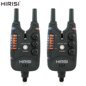 Avvisatori Acustici per Pesca alla Carpa Hirisi con Luce LED, Volume, Tono e Sensibilità Regolabili, Indicatori di Abboccata B150 - Product Image 1