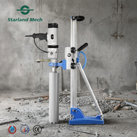 Perceuse à carottage diamantée pour béton DD22H 2200W à 3 vitesses avec support, machine de perçage électrique à eau pour ouvertures de tuyaux et de câbles