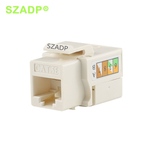 Module de réseau LAN de module de coupleur RJ45 UTP 8P8C RJ45/Cat6 Jack trapézoïdal non blindé - Product Image 6