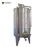 Réservoir de stockage en acier inoxydable TEKBREW 100L 200L 500L Réservoirs de stockage de jus de fruits 1000L Fermenteur de fruits