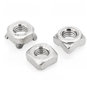 DIN928 304 316 Acciaio Inossidabile M3 M4 M6 M8 M10 M12 Tipo A <span class=keywords><strong>B</strong></span> Dado a saldare rettangolare a proiezione, dado a saldare quadrato a punti - Product Image 1