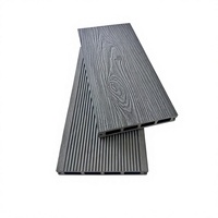 Nouveau revêtement de terrasse en composite bois-plastique WPC à grain de bois 3D profond