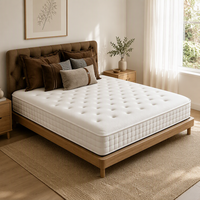 Matelas compressible enroulable, matelas à ressorts ensachés zonés