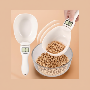 Cuillère-balance numérique intelligente pour mesurer les aliments, capacité 1 kg, outil de cuisine en plastique avec écran et fonctionnement sur piles - Product Image 1