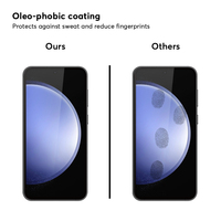 Protecteur d'écran de téléphone pour Samsung Galaxy S23 FE/A54 protecteur d'écran en verre trempé à couverture complète