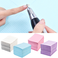 25/125 pièces de tampons jetables professionnels pour table de manucure, en fibres de papier imperméables, lingettes hygiéniques pour le nettoyage des ongles, pour salon de manucure