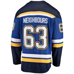 Cosido St. Louis Hockey Jersey Azul #63 Jake Neighbors #50 Binnington Jersey Hockey uniforme - Product Image 4