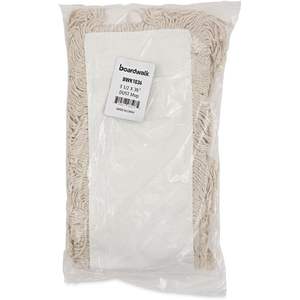 Boardwalk 36 In. X 3 In. Tête de balai à poussière en coton blanc avec panier en plastique rotatif à 360 degrés et design rectangulaire - Product Image 4