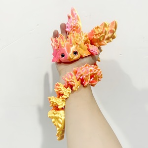 Ornement de bureau Salamandre Dragon imprimé en 3D, figurine d'action, animaux imprimés en 3D, artisanat pour la maison et le bureau, personnages imprimés, cadeau de Noël - Product Image 4