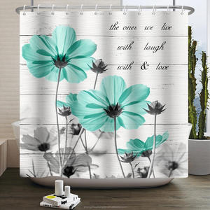 <span class=keywords><strong>Rideau</strong></span> <span class=keywords><strong>de</strong></span> <span class=keywords><strong>douche</strong></span> coloré floral unique pour la décoration <span class=keywords><strong>de</strong></span> la salle <span class=keywords><strong>de</strong></span> bain, bleu <span class=keywords><strong>rose</strong></span> <span class=keywords><strong>gris</strong></span> marguerite fleur élégante conception <span class=keywords><strong>de</strong></span> fleurs sauvages ferme - Product Image 3