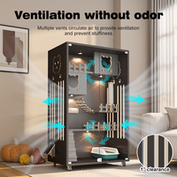 Lit-niche de luxe moderne en bois massif pour chat avec motif animalier, cage et maison pour animaux de compagnie