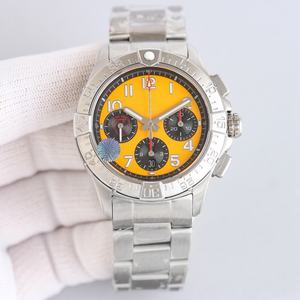 New sports chronograph <b>watch</b> with stainless steel case, 41mm in diameter, high-quality hands and dial, charming custom logo - Product Image 1
