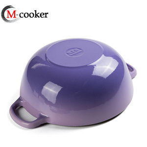 Batterie de cuisine <span class=keywords><strong>en</strong></span> <span class=keywords><strong>fonte</strong></span> de haute qualité Pot à soupe Casserole moderne avec revêtement émaillé Pot polyvalent - Product Image 5