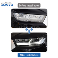 Phares LED Junyo, mise à niveau DRL, phares laser pour Audi Q7 2016-2019, lentilles LED haut de gamme de style aéronautique
