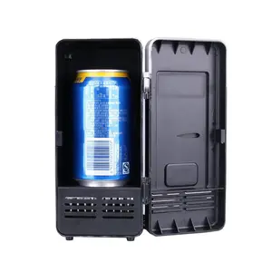 Mini geladeira usb portátil para acampamento, geladeira usb com função de resfriamento e aquecimento, para piquenique, usb