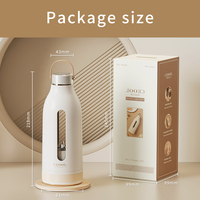 Draagbare USB & batterij blender sapcentrifuge met 3 snelheden, ijsvergruizer, compatibel met auto, mini fruit smoothie milkshake mixer
