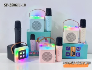 רמקול <span class=keywords><strong>Bluetooth</strong></span> שקוף נייד rgb עם מיקרופונים אלחוטיים כפולים <span class=keywords><strong>k</strong></span> רמקול שיר רמקול חיצוני - Product Image 6