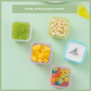 Contenitore per Alimenti per Bambini Senza BPA, Grado Alimentare, Ermetico, Adatto a Microonde e Congelatore, Mini Scatola per Pasti Supplementari - Product Image 2